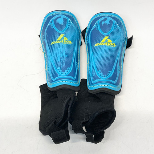 Vist Large View of Product Image Which is Used Brava Soccer Shin Guards Youth Royal Blue XXS