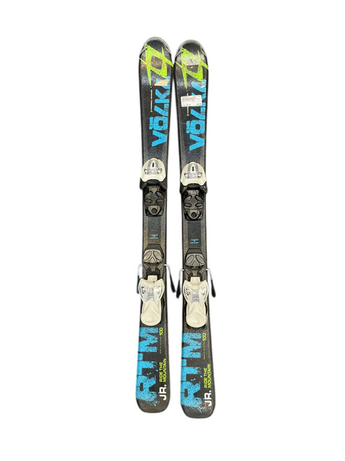 Vist Large View of Product Image Which is Used Volkl RTM JR 100CM Boys DH Ski/Binding Black 100 cm