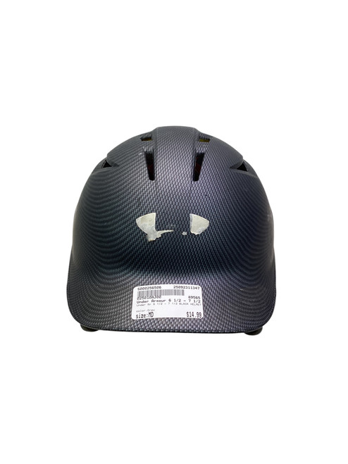 Vist Large View of Product Image Which is Used Under Armour 6 1/2 - 7 1/2 BLACK HELMET Batting Helmet No Mask Grey MD