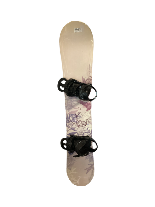 Vist Large View of Product Image Which is Used Morrow WILDFLOWER Womens Board/Bindings Pink 150 cm
