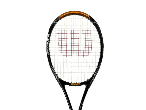 Vist Large View of Product Image Which is Used Wilson BLADE COMP Adult Tennis Racquet Black 4 3/8"