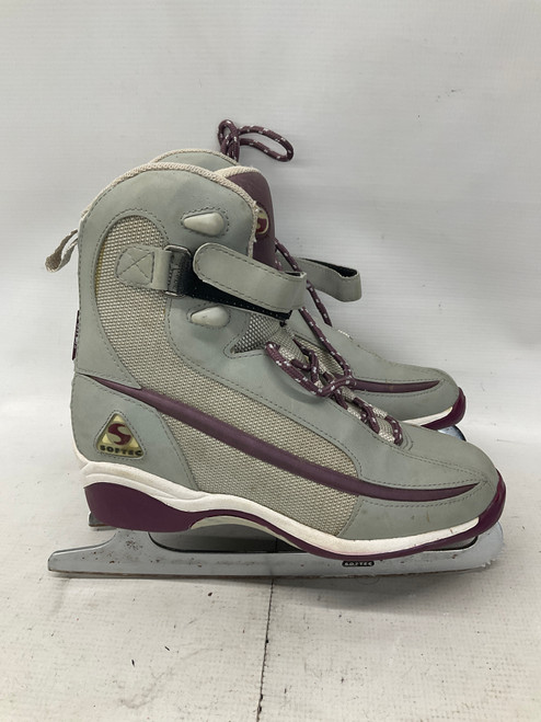 Vist Large View of Product Image Which is Used SOFTEC WomensFigure Skate Grey Senior 7