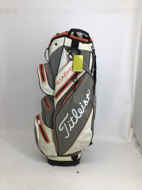 Vist Large View of Product Image Which is Used Titleist STADRY 14 WAY CART BAG Mens Cart Bag Orange