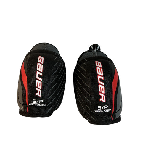 Vist Large View of Product Image Which is Used Bauer LIL SPORT Youth Elbow Pads SM