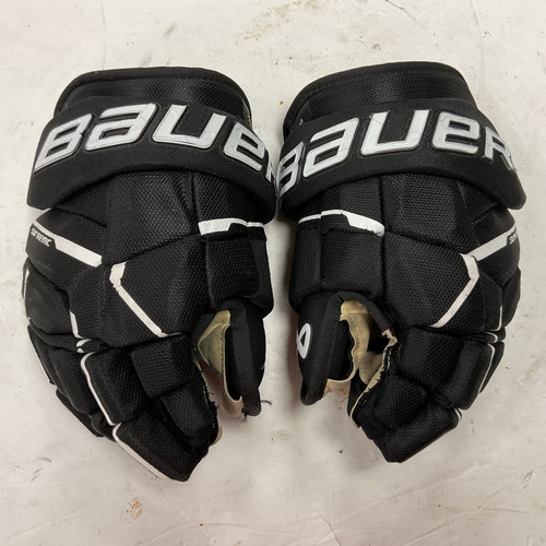 Vist Large View of Product Image Which is Used Bauer SUPREME M5 PRO Junior Gloves Black 12"