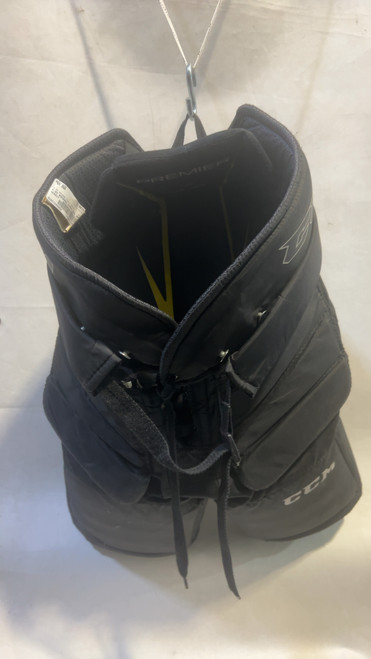 Vist Large View of Product Image Which is Used CCM TACKS PREMIER SZ XL Junior Goalie Pant Black XL