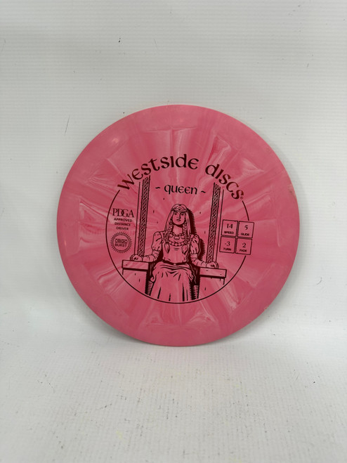 Vist Large View of Product Image Which is Used Westside ORIGIO QUEEN Disc Golf Driver Pink