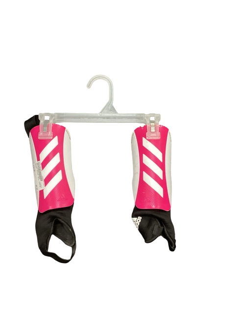 Vist Large View of Product Image Which is Used Adidas Soccer Shin Guards Junior Pink SM