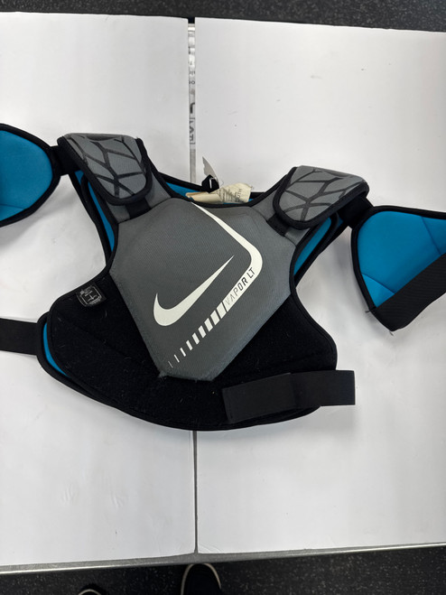 Vist Large View of Product Image Which is Used Nike VAPOR SHOULDER PADS Lacrosse Shoulder Pads Grey XL