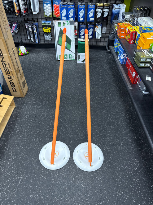 Vist Large View of Product Image Which is Used WHY GOLF ALIGNMENT DISCS W/ RODS Swing Aid