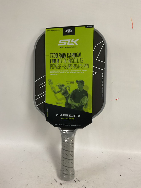 Vist Large View of Product Image Which is Used Selkirk T700 RAW CARBON FIBER Pickleball Racquet Black