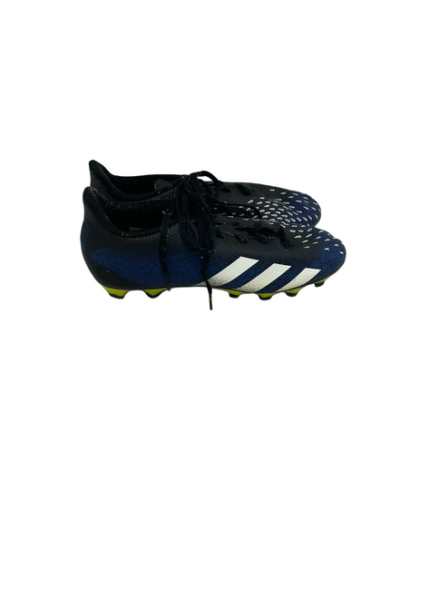 Vist Large View of Product Image Which is Used Adidas Predator Mens 7.5 Black and Royal Blue Soccer Cleats