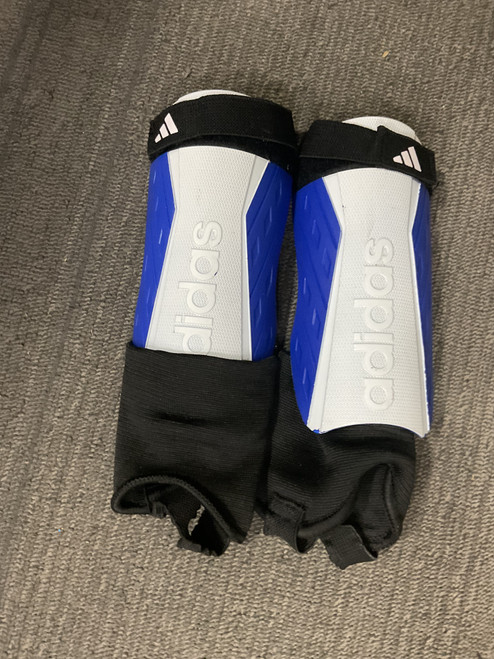 Vist Large View of Product Image Which is Used Adidas Soccer Shin Guards Adult Royal Blue MD