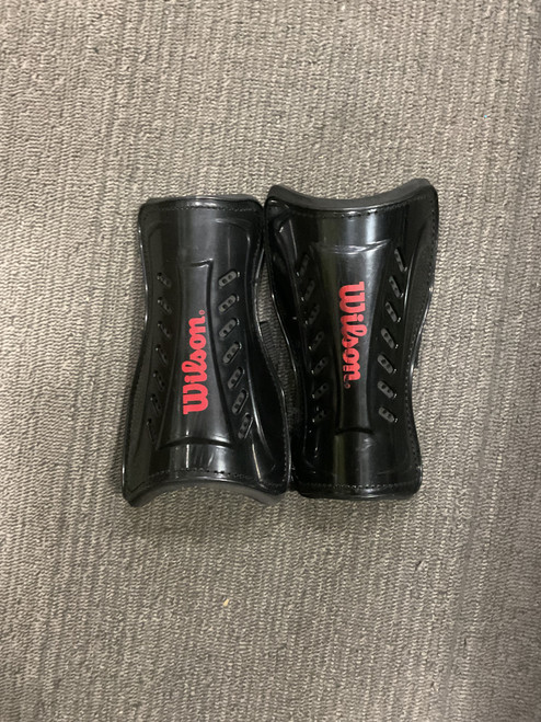 Vist Large View of Product Image Which is Used World Footbag Soccer Shin Guards Adult Black SM