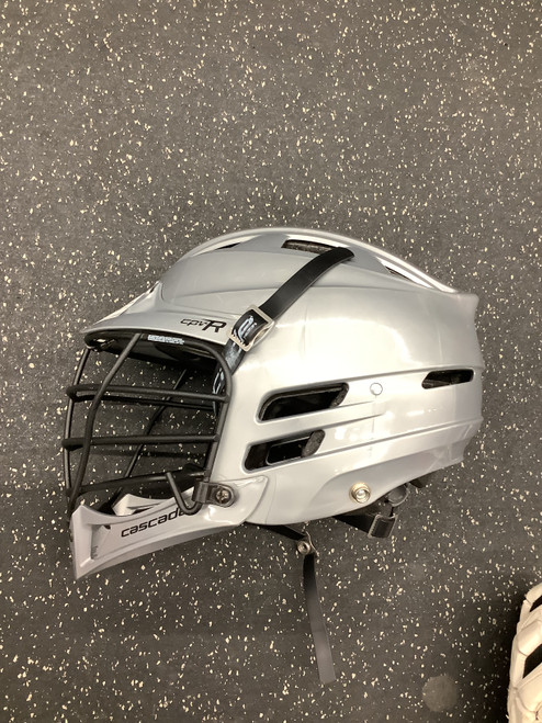 Vist Large View of Product Image Which is Used Cascade CPXR Lacrosse Helmet Grey One Size