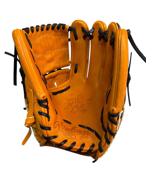 Vist Large View of Product Image Which is Used Rawlings HEART OF THE HIDE BB/SB Glove RH Throw Brown 11 3/4"