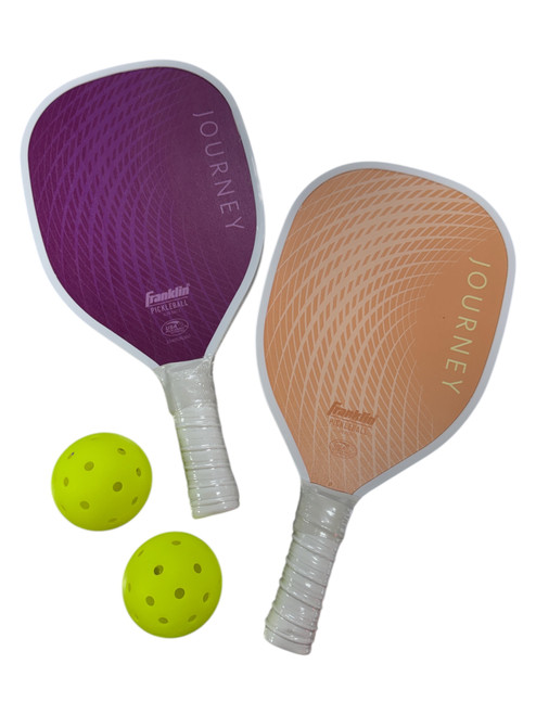 Vist Large View of Product Image Which is Used Franklin 2 PLAYER WOOD Pickleball Racquet Purple