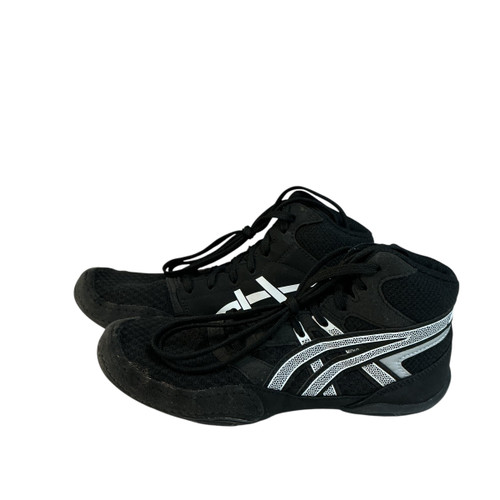Vist Large View of Product Image Which is Used Asics Wrestling Shoes Black Junior 04.5