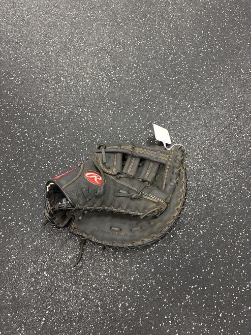Vist Large View of Product Image Which is Used Rawlings RFBMB BB/SB First Base RH Throw Black 12 1/2"