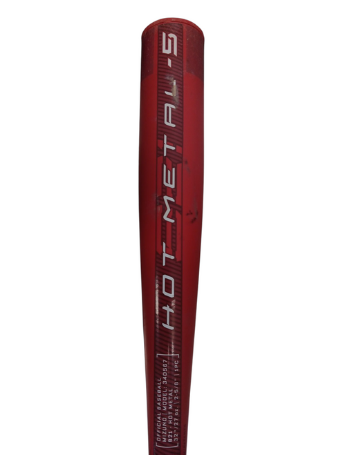 Vist Large View of Product Image Which is Used Mizuno B21 HOT METAL BB/SB USA 2 5/8 Bat 32"