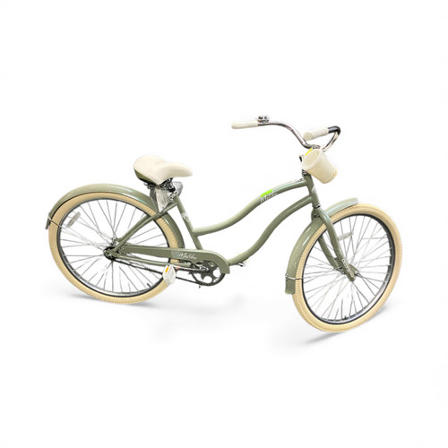 Vist Large View of Product Image Which is Used Ozone MALIBU Cruiser Bike Mens Silver 43-47cm - 17-18" - MD Frame