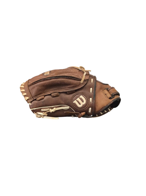 Vist Large View of Product Image Which is Used Wilson A440 BB/SB Glove RH Throw Black 12"