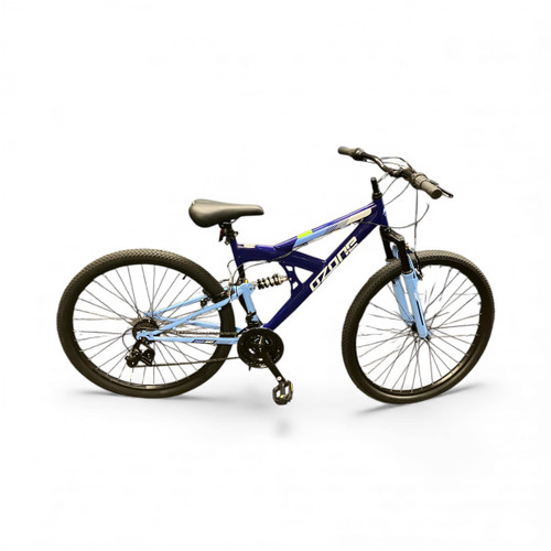 Vist Large View of Product Image Which is Used Ozone SHOCK FORCE Mountain Bike Mens Navy Blue 48-52cm - 19-20" - LG Frame