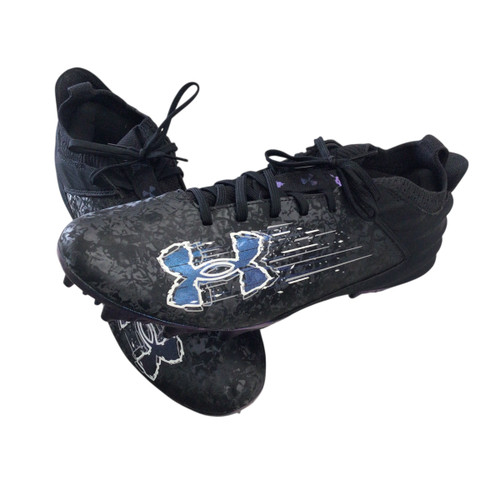 Vist Large View of Product Image Which is Used Under Armour Adult FB Cleats Black Senior 10.5