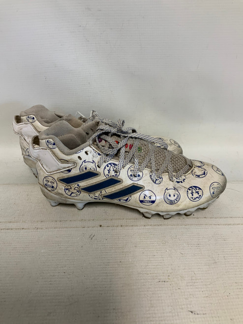 Vist Large View of Product Image Which is Used Adidas FREAK Adult FB Cleats White Senior 7