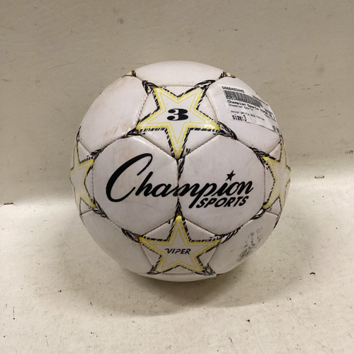 Vist Large View of Product Image Which is Used Champion Sports VIPER All Size Soccer Ball White And Yellow 3