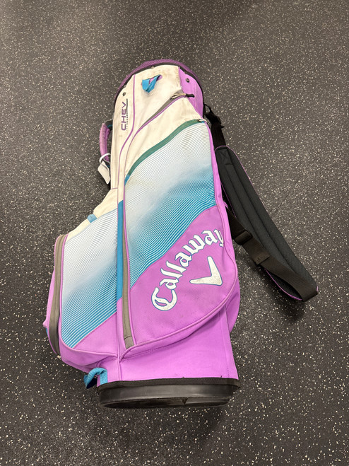 Vist Large View of Product Image Which is Used Callaway CHEV 14 Womens Cart Bag White