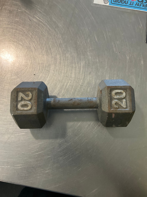 Vist Large View of Product Image Which is Used Hex Dumbbell (Each) 20 lb