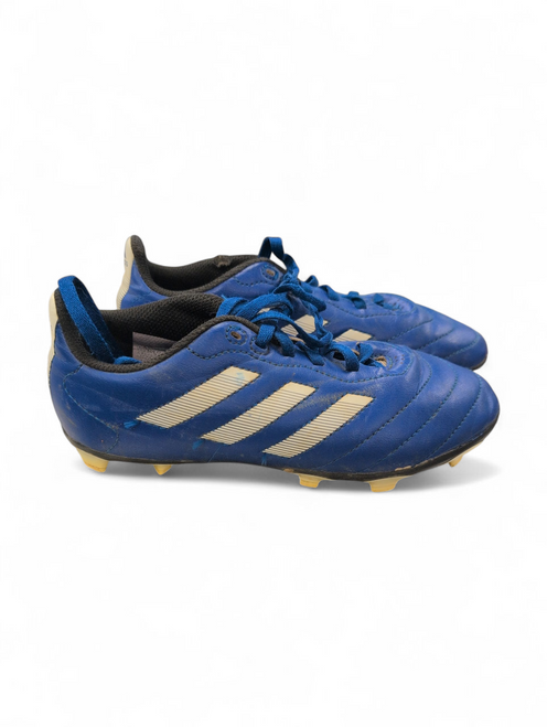Vist Large View of Product Image Which is Used Adidas Soccer Cleats Navy Blue Junior 02.5