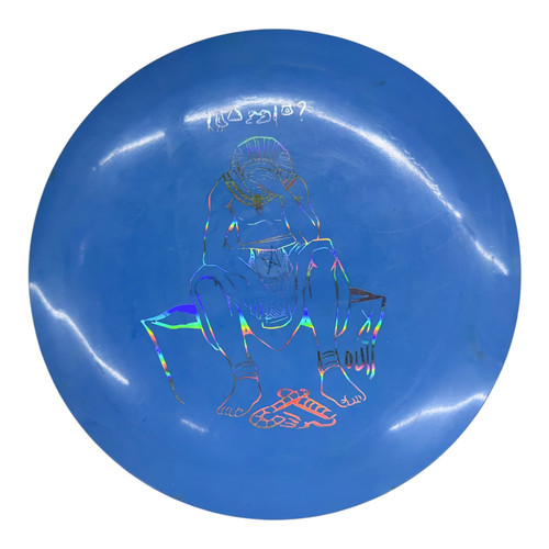 Vist Large View of Product Image Which is Used Infinite Discs PHAROH Disc Golf Driver Royal Blue