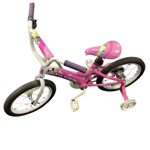 Vist Large View of Product Image Which is Used TITAN FLOWER PRINCESS Training Wheel Bike Girls Pink 16"