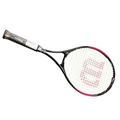 Vist Large View of Product Image Which is Used Wilson GRAND SLAM 110 Adult Tennis Racquet Black 4 3/8"