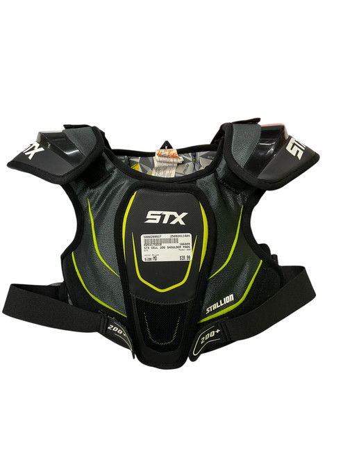 Vist Large View of Product Image Which is Used STX 200 Lacrosse Shoulder Pads Black MD