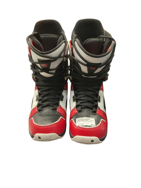 Vist Large View of Product Image Which is Used Burton FREESTYLE SZ 13 Mens Snowboard Boots White/Black/Red Senior 13