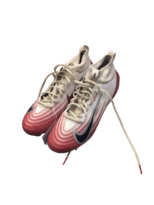 Vist Large View of Product Image Which is Used Nike Adult FB Cleats White Senior 9