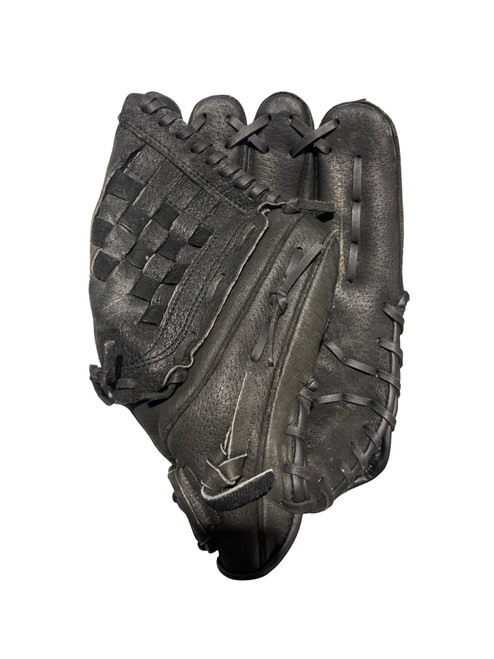 Vist Large View of Product Image Which is Used Rawlings RSB BB/SB Glove RH Throw Black 12"