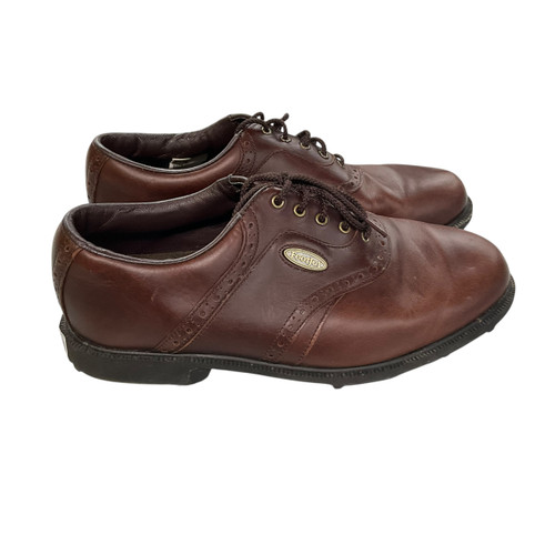 Vist Large View of Product Image Which is Used Foot Joy Mens Golf Shoes Brown Senior 9.5
