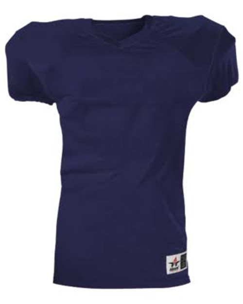 Vist Large View of Product Image Which is Used Alleson YOUTH PRACTICE JERSEY FB Top Youth Navy Blue XS