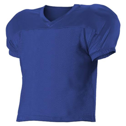 Vist Large View of Product Image Which is Used Alleson ADULT PRACTICE JERSEY FB Top Adult Royal Blue 4X