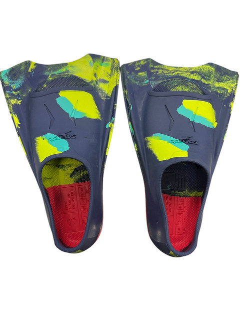 Vist Large View of Product Image Which is Used Speedo Underwater Fins Navy Blue SM