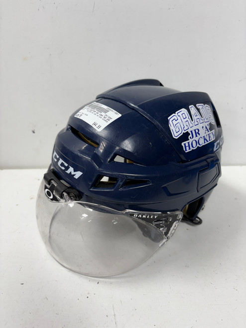 Vist Large View of Product Image Which is Used CCM VECTOR NO CSA NO EAR GUARDS Helmet Half Visor Combo Navy Blue MD