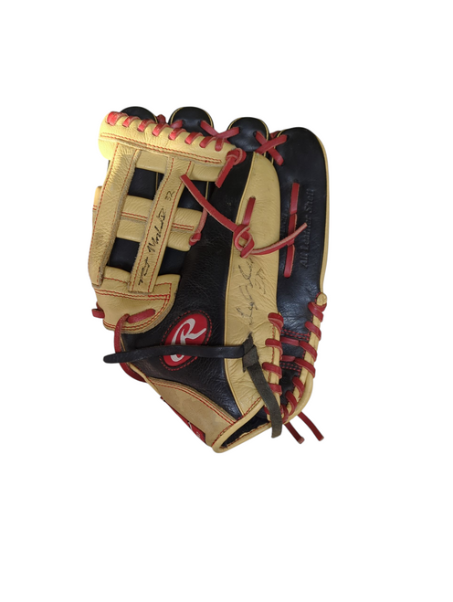 Vist Large View of Product Image Which is Used Rawlings SELECT PRO LITE BB/SB Glove RH Throw Black 12"