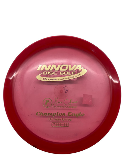 Vist Large View of Product Image Which is Used Innova EAGLE Disc Golf Driver Red