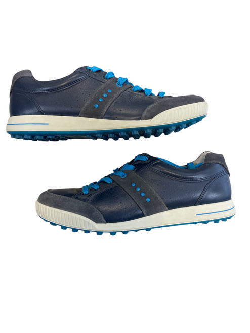 Vist Large View of Product Image Which is Used Ecco STREET SHOES Mens Golf Shoes Navy Blue Senior 8.5