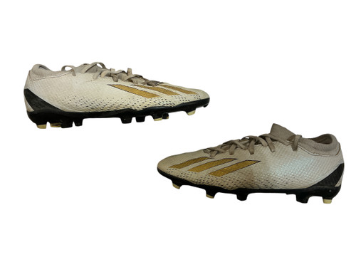 Vist Large View of Product Image Which is Used Adidas X Soccer Cleats White And Gold Junior 05.5