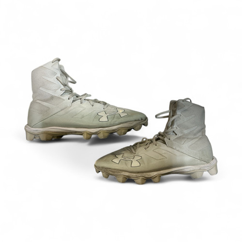 Vist Large View of Product Image Which is Used Under Armour HIGHLIGHT Adult FB Cleats White Senior 10.5
